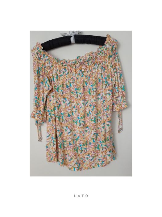 Bluzka hiszpański dekolt