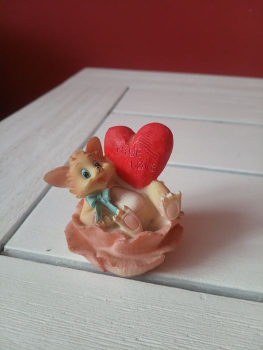 Figurka lisek z sercem