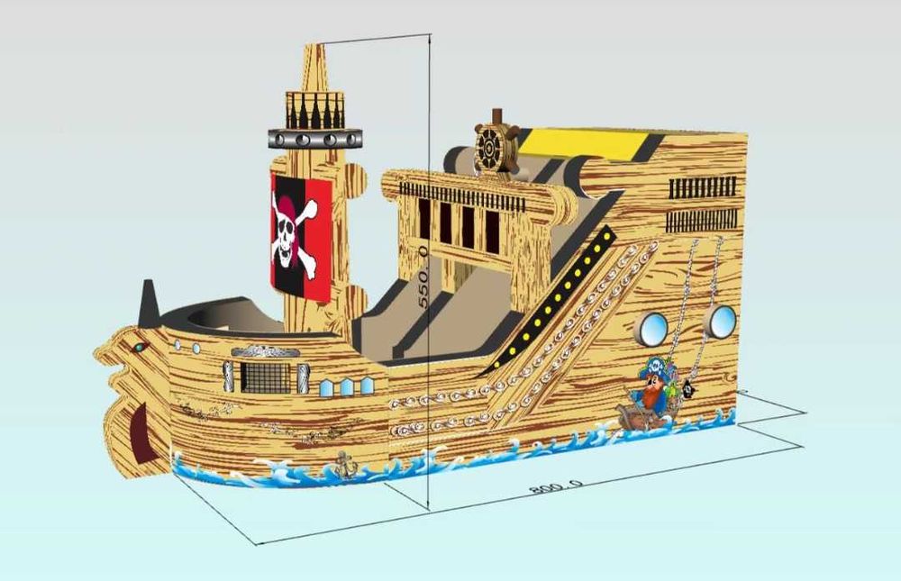 Insuflável Barco Pirata (novo)