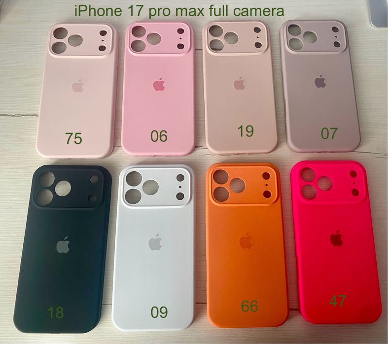 Чехол на iPhone 17 Pro 17 Pro Max Silicone case закрита камера силиклн кейс чохол 17 про макс