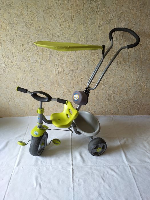 Велосипед дитячий з батьківською ручкою, триколіс, візочок.
