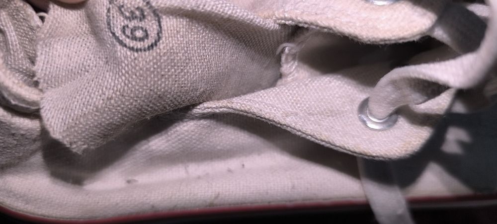 Buty trampki jak conversy białe