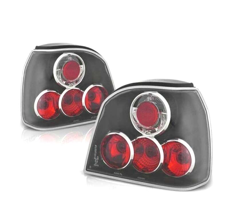 FAROLINS TRASEIROS GOLF3 MK III 91-97 PRETO