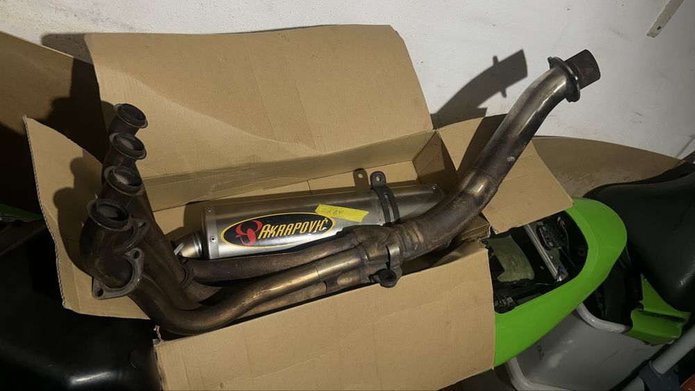 Linha de escape akrapovic para 600cc