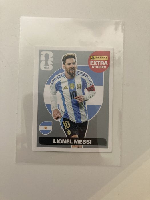 Carta do Lionel Messi prata, rara