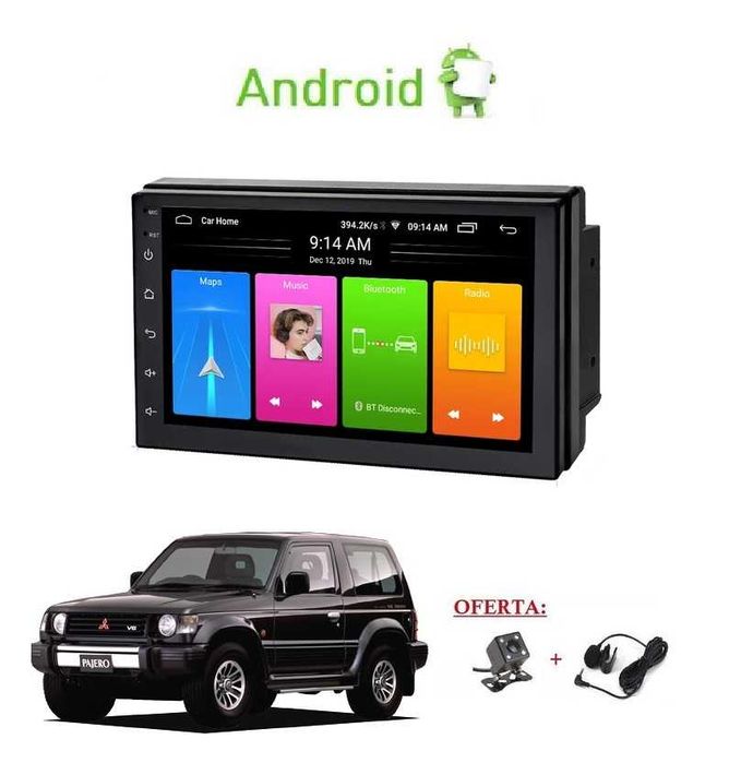 Rádio 2DIN • Mitsubishi PAJERO (1991 a 2007) • Android [4+32GB] DID
