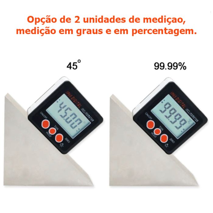 Inclinómetro Digital Base Magnética IP65 (NOVO)