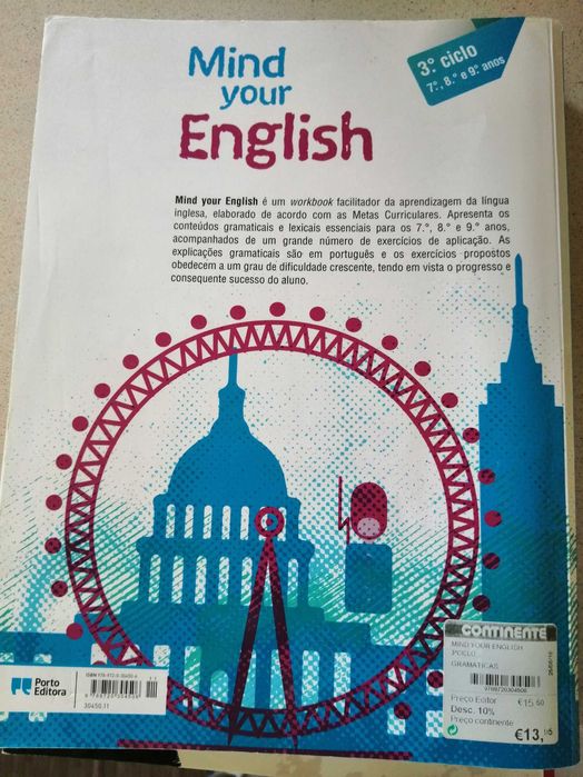 Livro Mind your English 3º ciclo