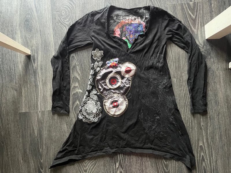 Desigual bluzka asymetryczna wzory
