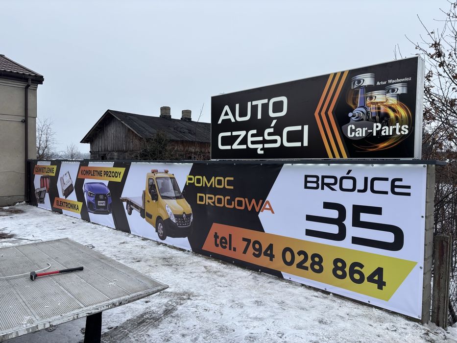 Kasetony Litery Led Ledony Frezowanie Dibond plexi montaż reklam