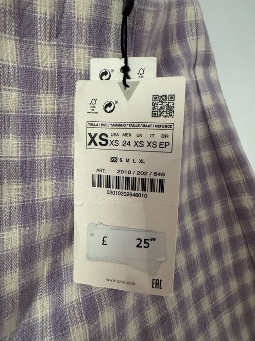 Літні, весняні, легкі  шорти Zara з віскози