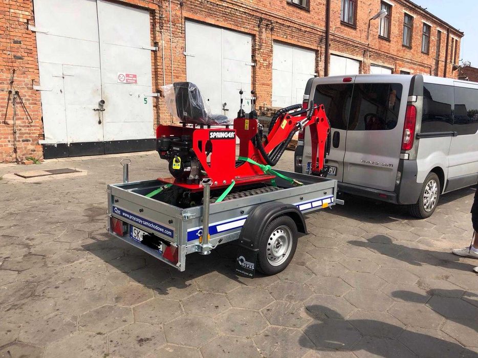 Nowa Minikoparka SPRINGER Polski Producent Mini Koparka +osprzęt Mikrokoparka