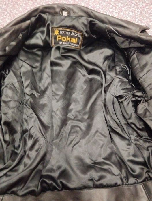 Blusão motard em pele