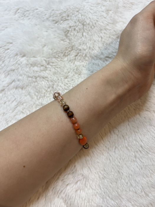 Bransoletka drewniane koraliki casual boho etno modna casual 12