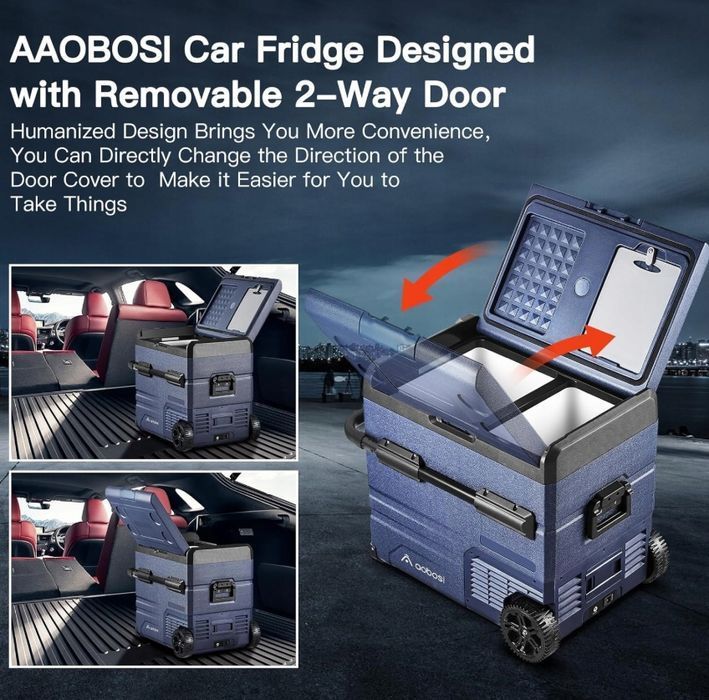 Lodówka Samochodowa Aobosi Tww55 55 L 12/24 V Od -20 Do 20