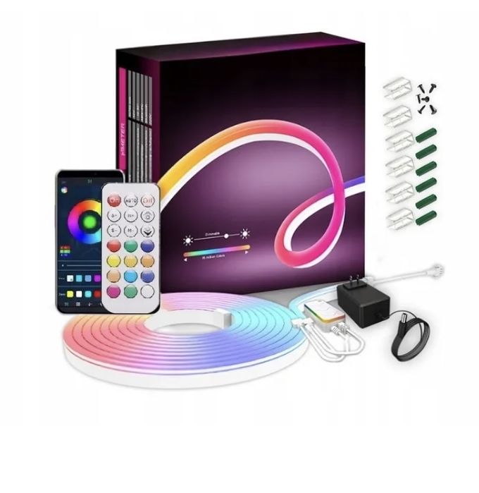 Taśma led - neon - RGB - bluetooth -  6m