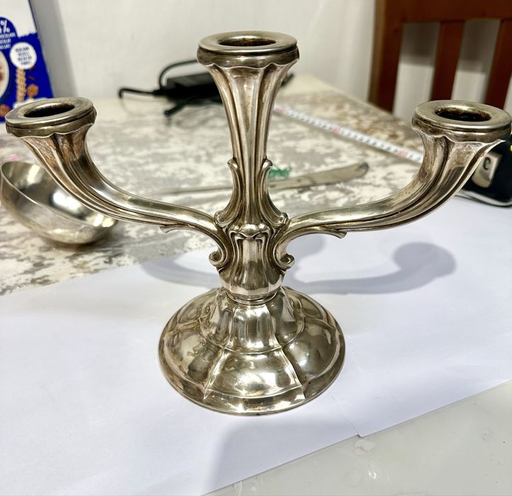 Серебро подсвечник 830