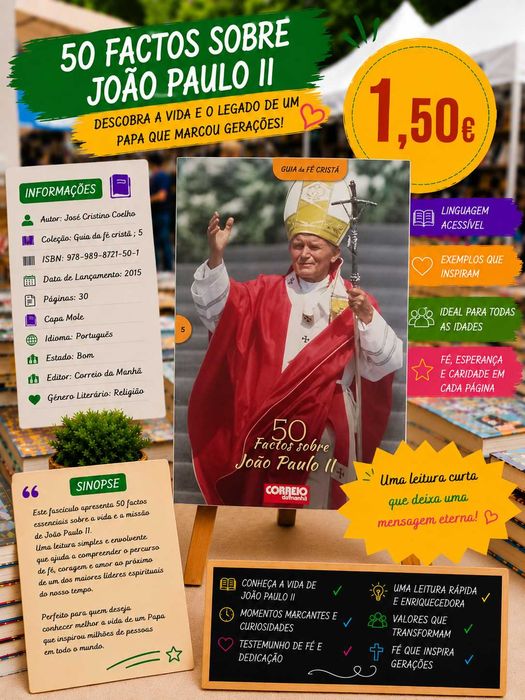 Livro Fascículo 50 factos sobre João Paulo II