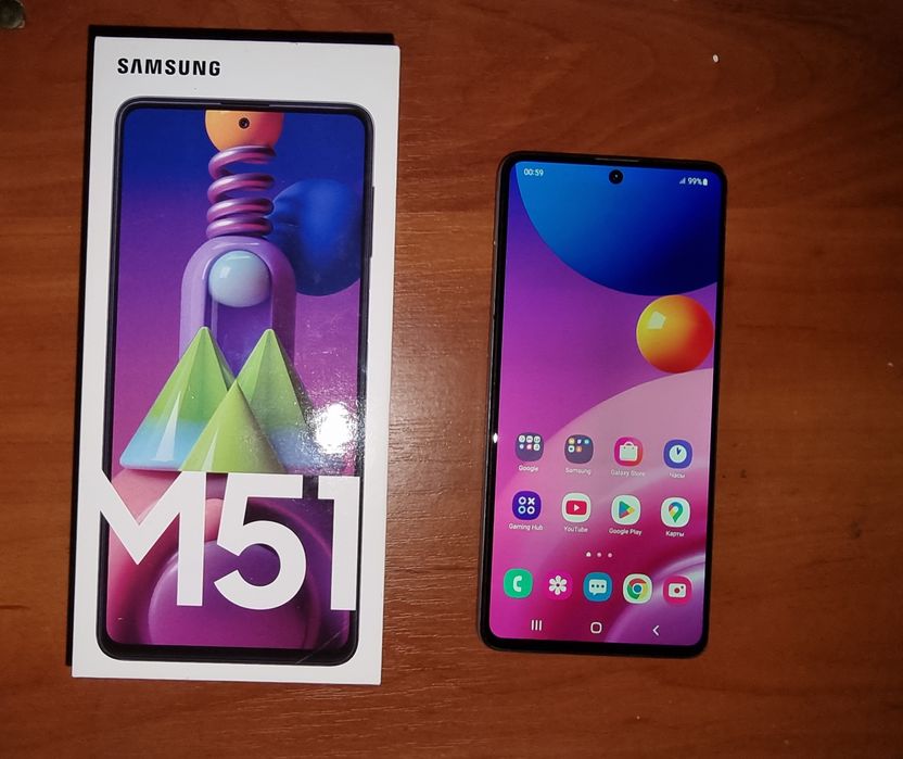 Samsung M51  6/128 батарея 7000м/а