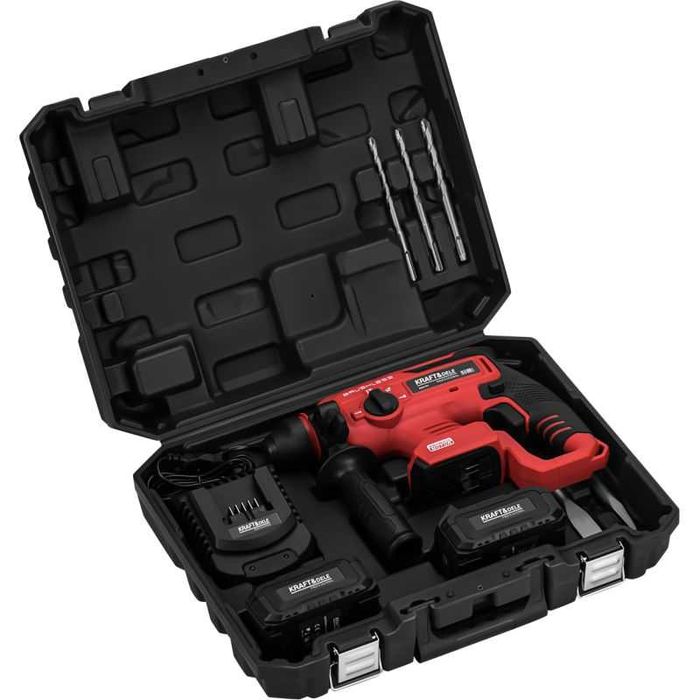 Młotowiertarka udarowa aku sds-plus 21V 3J BEZSZCZOTKOWA 2x 4Ah KD3191