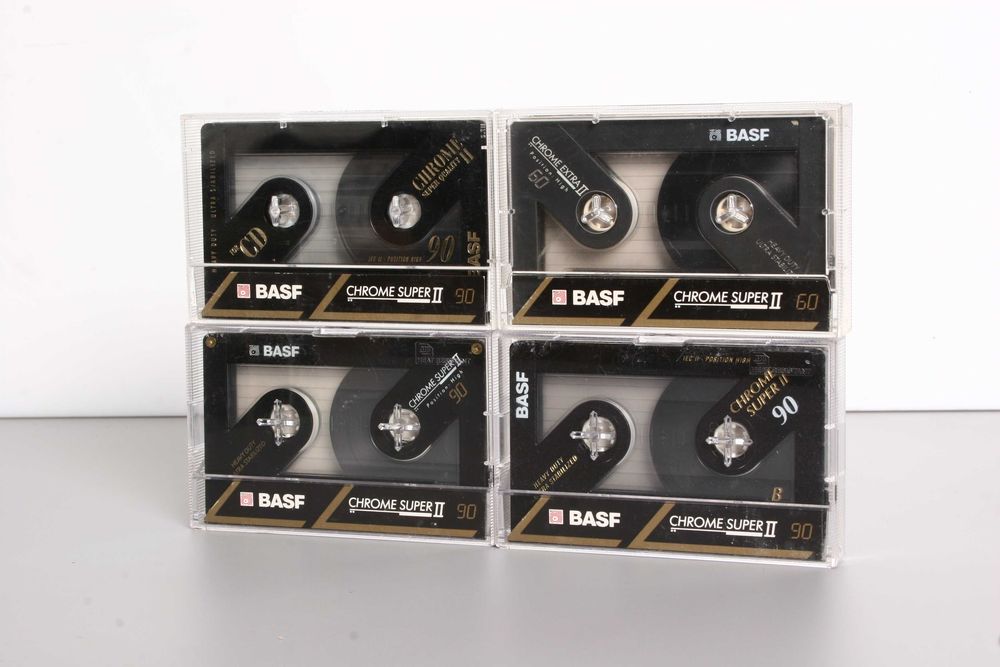 Kasety magnetofonowe BASF taśma chromowa 13szt