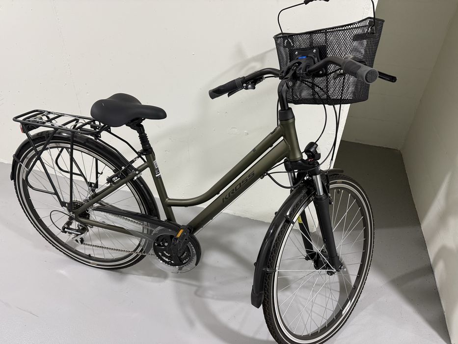 Bicileta Senhora Kross Verde Escuro