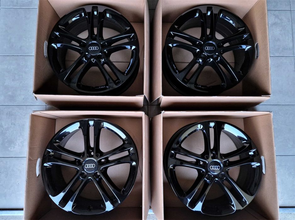 Alufelgi 17 5x112 Audi A3 A4 Q2 Q3 Seat Leon Exeo Altea Czarne ! 806#