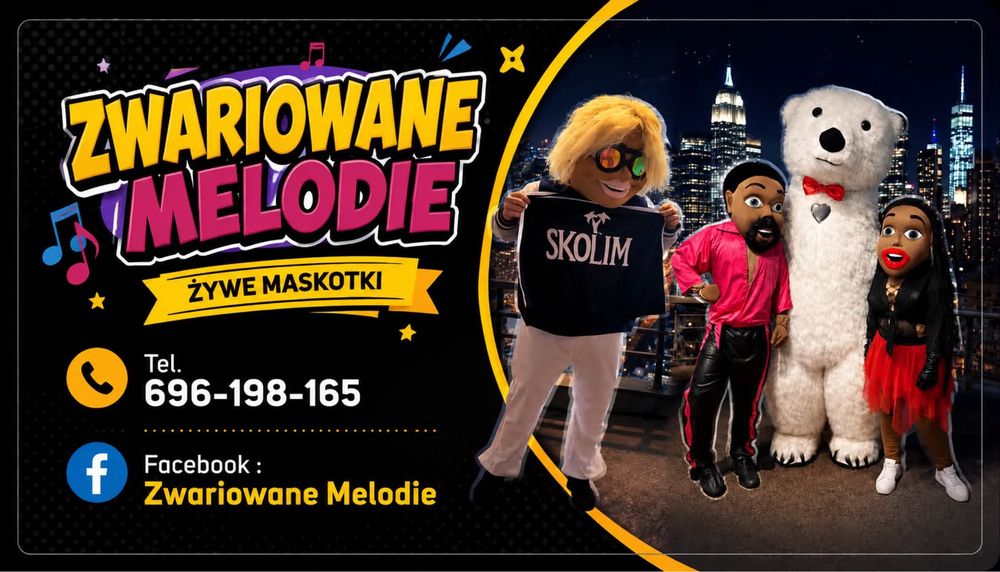Żywe Maskotki na twojej imprezie. Show Gwarantowane