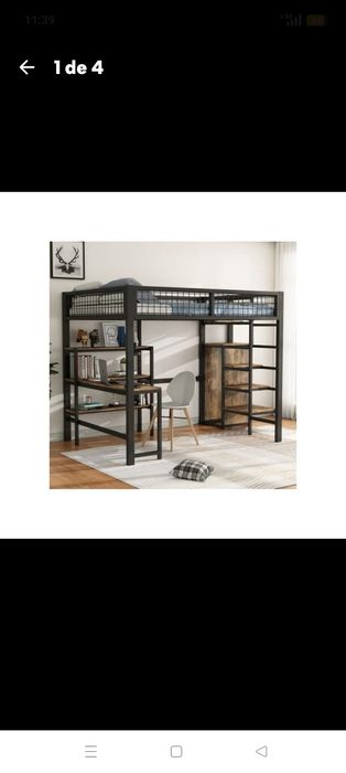 Estrutura de cama beliche/mezzanine