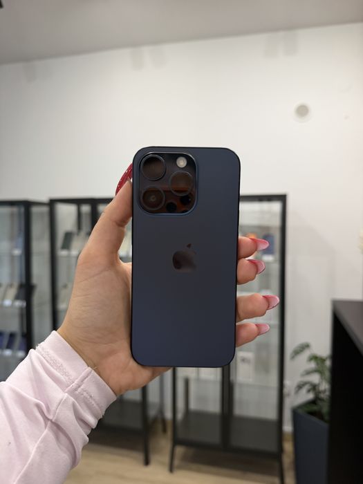 Telefon iPhone 15 PRO 128 GB Niebieski Apple Gwarancja ITrade