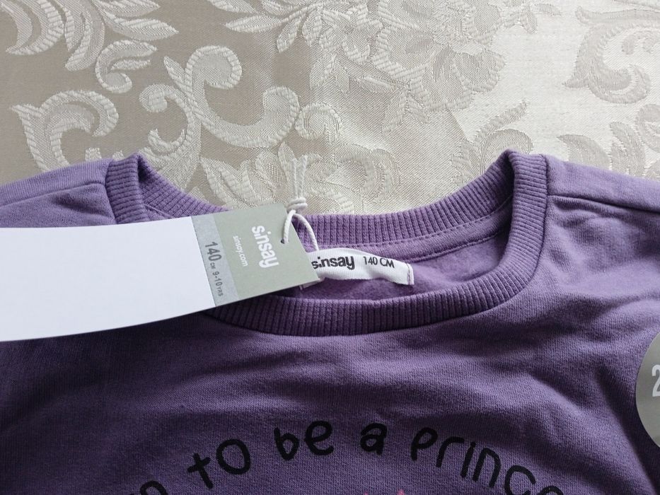 Nowy komplet dla dziewczynki bluza i legginsy rozm. 140