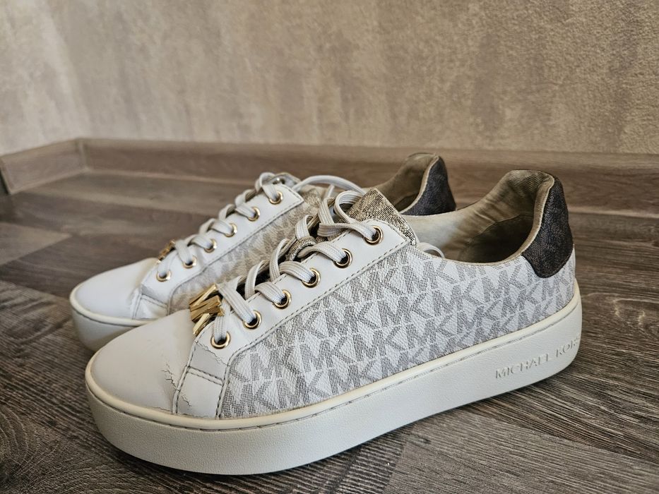 Білі кеди/кросівки Michael Kors Poppy, 37 розміру