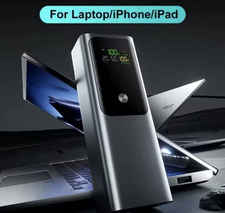 20000 мАч, 100 Вт, PD, внешний аккумулятор с быстрой зарядкой