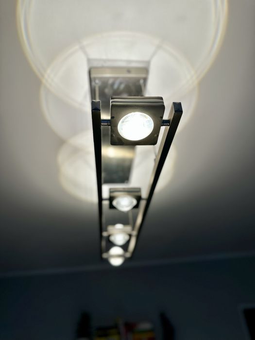 Lampa LED komplet z kinkietem wisząca plafon sufitowa ledowa z pilotem