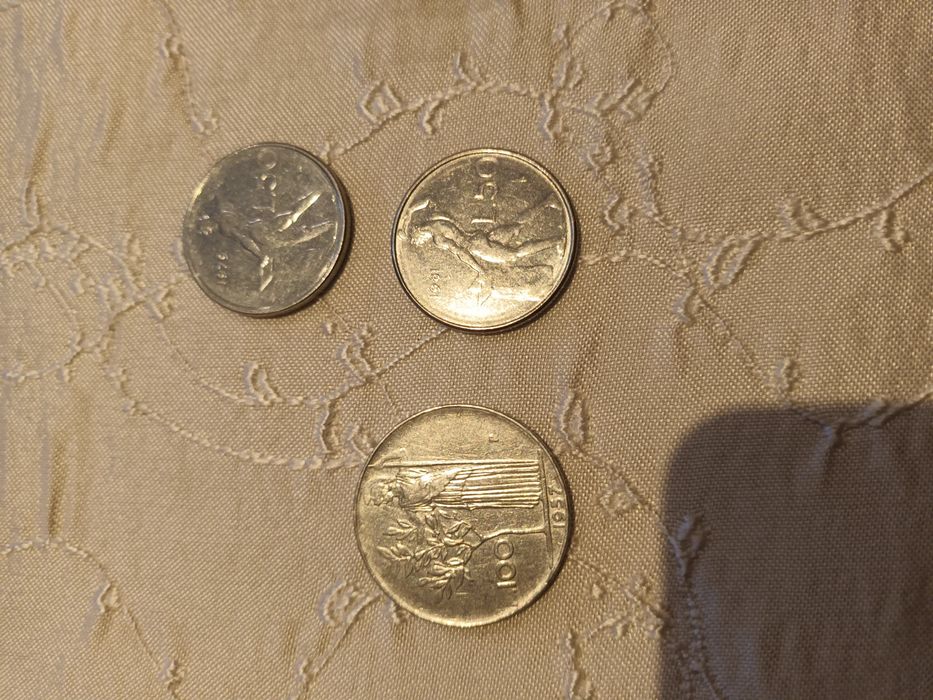 Moedas República Italiana 50/100 liras