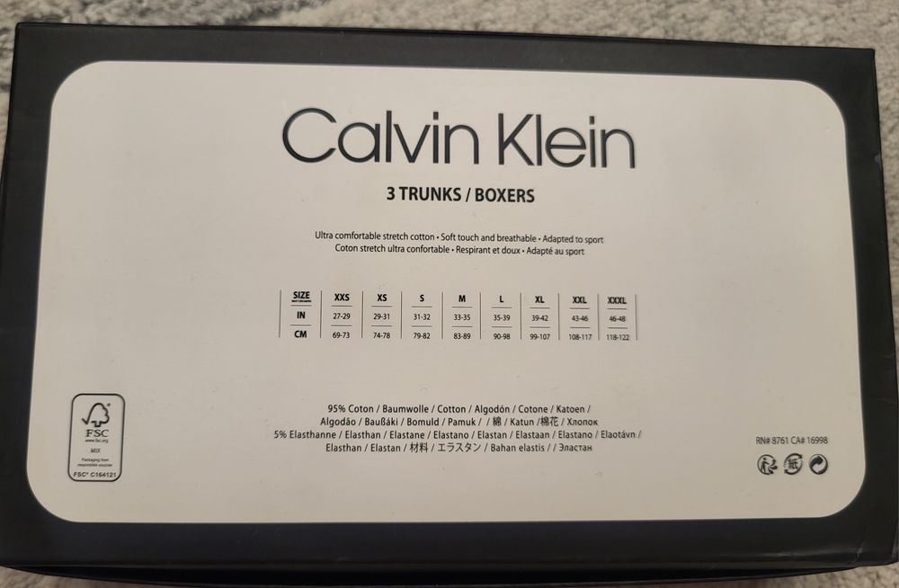 Bokserki męskie Calvin Klein XXL  2XL