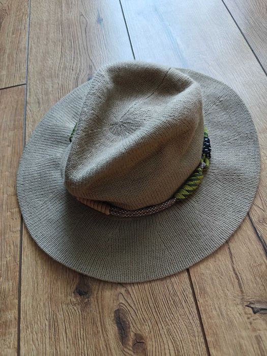 Kapelusz bawełniany brązowy na lato