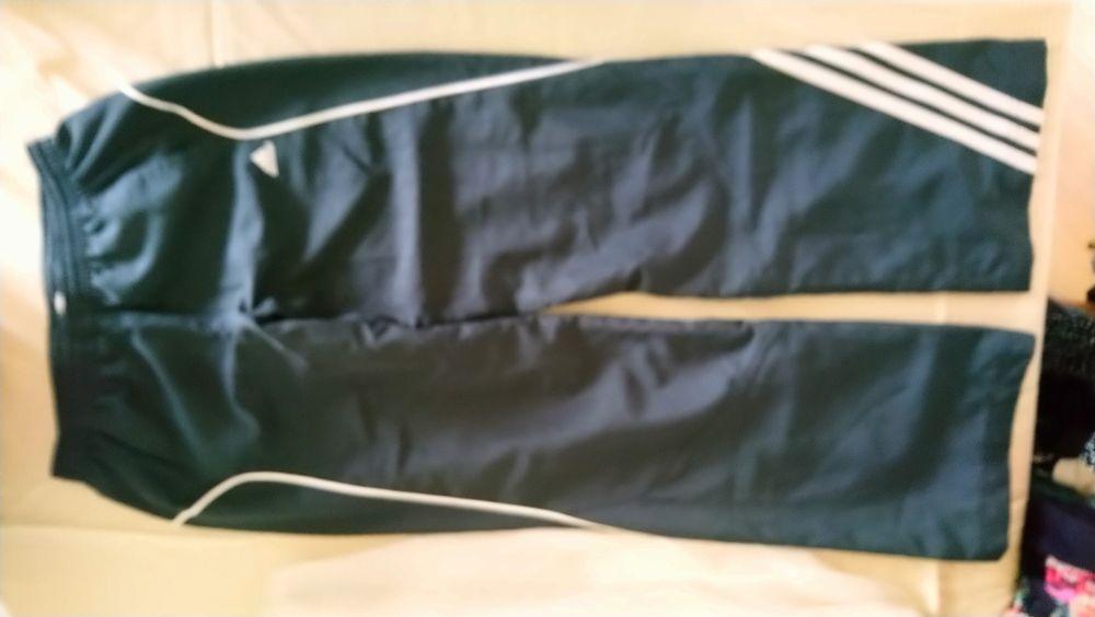 Spodnie Adidas 152 ciemny szary clima cool