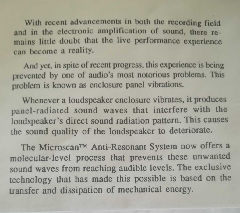 Vibrations...The real story