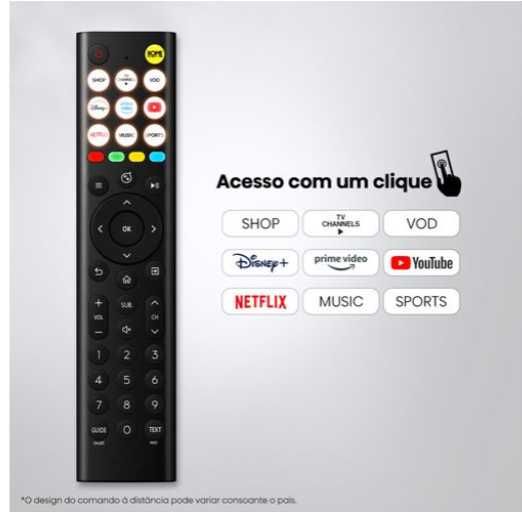 TV led Hisense 32A4S  de 32" 81cm HD smart tv