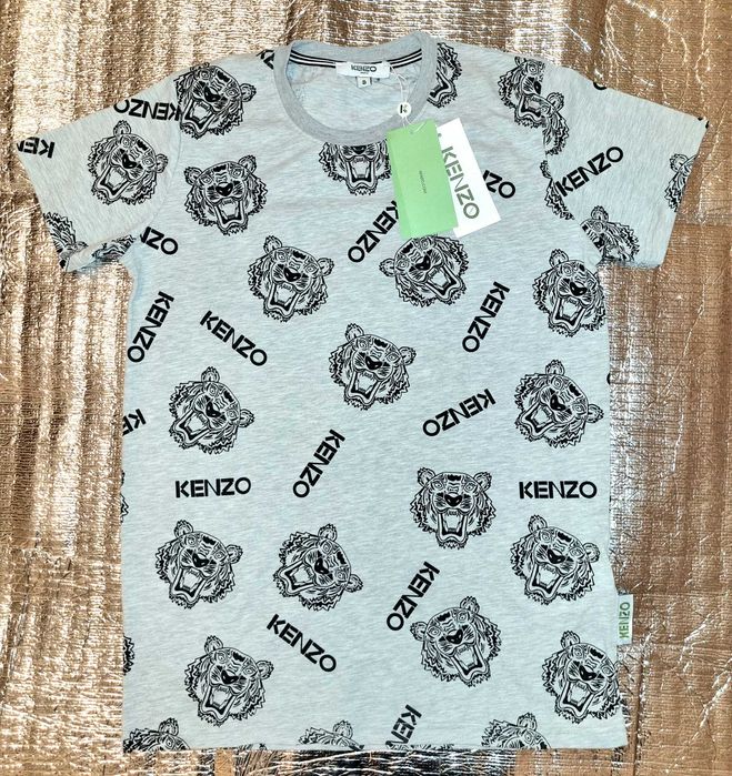 Nowa koszulka KENZO PARIS szary melanż prezent T-shirt okazja S