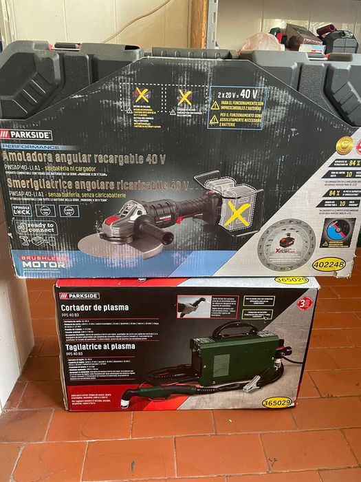 Máquina de Corte de Plasma + Rebarbadora