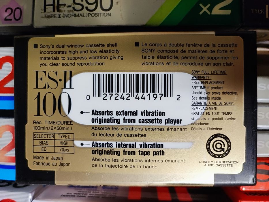 Cassette Sony ES-II C100