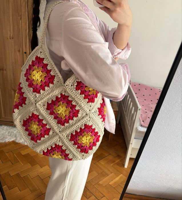 Torba szydełkowa na ramię