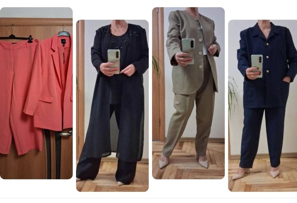 Модні стильні костюми, розмір 16-22