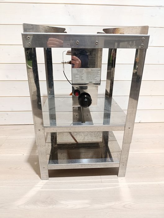 Taboret gazowy jednopalnikowy -stal nierdzewna 5-12KW.