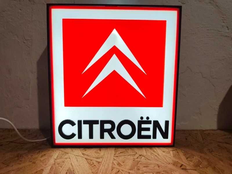 Lightbox luminaria decorativa Citroen 1985