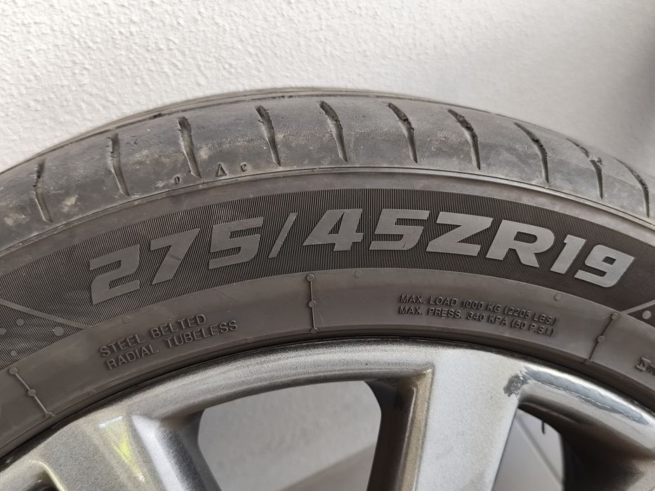 4 Jantes Originais VW Touareg 19" + Pneus