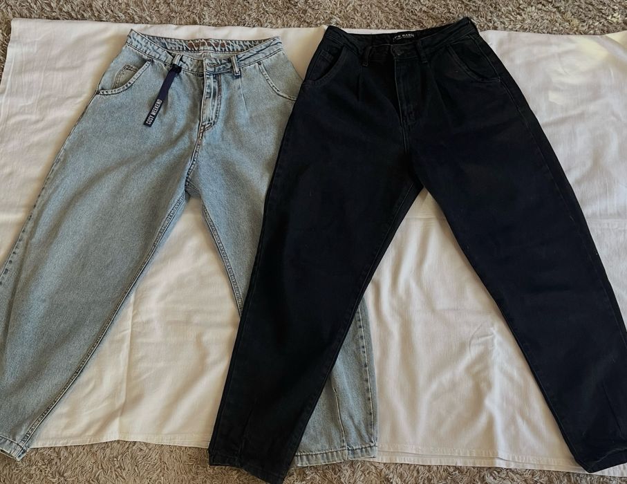 Джинси моми для дівчинки блакитні, чорні