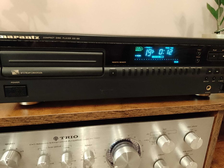 Odtwarzacz CD Marantz CD-52 | Legendarny napęd Philips CDM-4 | Pilot | Stan BDB